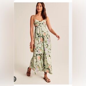 Abercrombie & Fitch Floral Pastel Maxi Dress